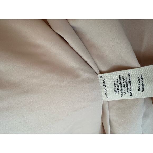 LoveShackFancy Winter White Asryn Tweed Double Breasted Long Coat Size Small - Picture 11 of 13